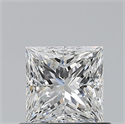 Natural Diamond 0.70 Carats, Princess with  Cut, G Color, VS1 Clarity and Certified by GIA