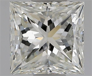 Picture of Natural Diamond 1.01 Carats, Princess with  Cut, I Color, VS2 Clarity and Certified by GIA