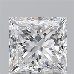 Picture of Natural Diamond 1.06 Carats, Princess with  Cut, E Color, VVS2 Clarity and Certified by GIA