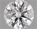 Natural Diamond 0.70 Carats, Round with Excellent Cut, F Color, I1 Clarity and Certified by GIA