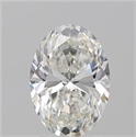 Natural Diamond 2.23 Carats, Oval with  Cut, H Color, SI1 Clarity and Certified by GIA