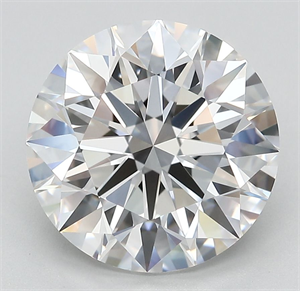 Picture of Lab Grown Diamond 5.38 Carats, Round with Ideal Cut, D Color, VVS2 Clarity and Certified by IGI