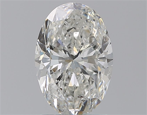 Picture of Natural Diamond 1.51 Carats, Oval with  Cut, G Color, SI2 Clarity and Certified by GIA
