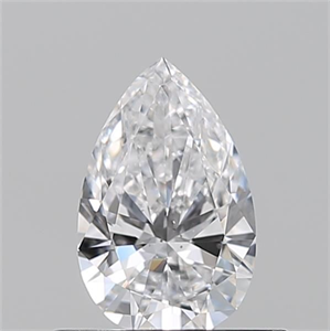 Picture of Natural Diamond 0.50 Carats, Pear with  Cut, D Color, VS2 Clarity and Certified by GIA