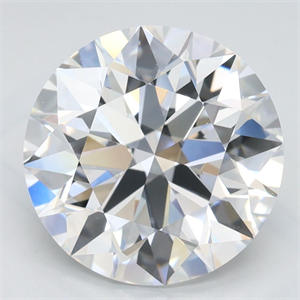 Picture of Lab Grown Diamond 3.86 Carats, Round with Excellent Cut, D Color, VVS1 Clarity and Certified by GIA