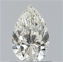 Natural Diamond 0.72 Carats, Pear with  Cut, H Color, VVS1 Clarity and Certified by IGI