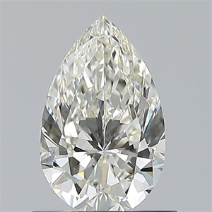 Picture of Natural Diamond 0.72 Carats, Pear with  Cut, H Color, VVS1 Clarity and Certified by IGI