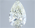 Natural Diamond 5.02 Carats, Pear with  Cut, J Color, VS1 Clarity and Certified by IGI