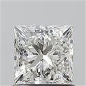 Natural Diamond 1.01 Carats, Princess with  Cut, H Color, VS1 Clarity and Certified by GIA