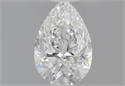 Diamante Natural 0.33 quilates, De pera , Color F, claridad SI1 y certificado GIA