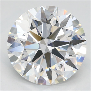 Picture of Lab Grown Diamond 3.00 Carats, Round with Ideal Cut, D Color, IF Clarity and Certified by IGI