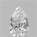 Diamante Natural 0.72 quilates, De pera , Color F, claridad VS2 y certificado GIA
