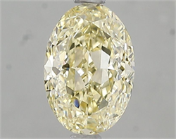 Picture of Lab Grown Diamond 1.57 Carats, Oval with  Cut, Fancy Yellow Color, VS2 Clarity and Certified by IGI