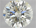 Natural Diamond 0.91 Carats, Round with Excellent Cut, H Color, VVS1 Clarity and Certified by GIA