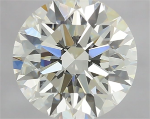 Picture of Natural Diamond 0.91 Carats, Round with Excellent Cut, H Color, VVS1 Clarity and Certified by GIA