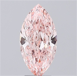 Picture of Lab Grown Diamond 3.21 Carats, Marquise with  Cut, Fancy Intense Pink Color, VS1 Clarity and Certified by IGI