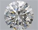Natural Diamond 2.51 Carats, Round with Excellent Cut, J Color, SI2 Clarity and Certified by GIA