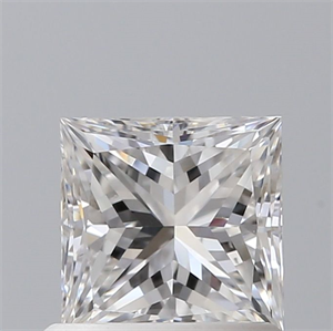 Picture of Natural Diamond 0.89 Carats, Princess with  Cut, E Color, VS1 Clarity and Certified by GIA