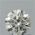 Natural Diamond 0.42 Carats, Round with Excellent Cut, I Color, VVS2 Clarity and Certified by IGI