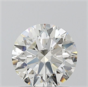 Natural Diamond 1.01 Carats, Round with Excellent Cut, H Color, SI1 Clarity and Certified by IGI