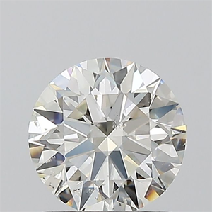 Picture of Natural Diamond 1.01 Carats, Round with Excellent Cut, H Color, SI1 Clarity and Certified by IGI