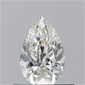 Natural Diamond 0.50 Carats, Pear with  Cut, H Color, VS2 Clarity and Certified by GIA