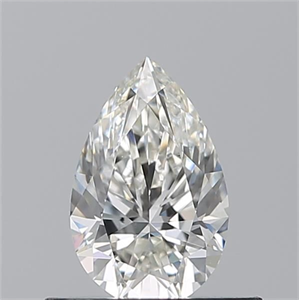 Picture of Natural Diamond 0.50 Carats, Pear with  Cut, H Color, VS2 Clarity and Certified by GIA