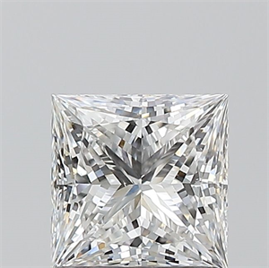 Foto Diamante Natural 1.01 quilates, Princesa , Color F, claridad VS2 y certificado GIA de