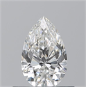 Natural Diamond 0.51 Carats, Pear with  Cut, F Color, VS1 Clarity and Certified by GIA