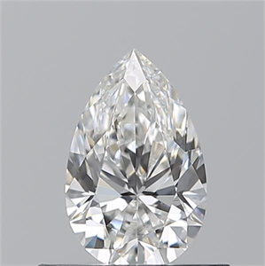 Picture of Natural Diamond 0.51 Carats, Pear with  Cut, F Color, VS1 Clarity and Certified by GIA