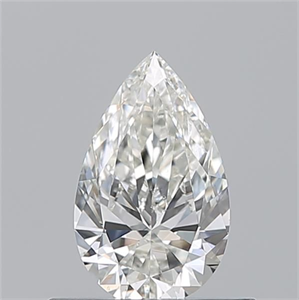 Picture of Natural Diamond 0.50 Carats, Pear with  Cut, I Color, VS2 Clarity and Certified by GIA