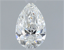 Diamante Natural 0.42 quilates, De pera , Color F, claridad VS2 y certificado GIA