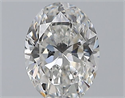 Natural Diamond 0.70 Carats, Oval with  Cut, G Color, VS2 Clarity and Certified by GIA