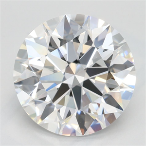 Picture of Lab Grown Diamond 3.22 Carats, Round with Ideal Cut, D Color, IF Clarity and Certified by IGI