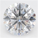 Lab Grown Diamond 3.28 Carats, Round with Excellent Cut, D Color, VVS2 Clarity and Certified by GIA