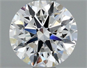 Natural Diamond 0.76 Carats, Round with Excellent Cut, D Color, VVS1 Clarity and Certified by GIA