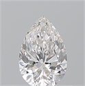 Natural Diamond 0.57 Carats, Pear with  Cut, F Color, VVS1 Clarity and Certified by GIA