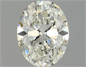 Natural Diamond 0.90 Carats, Oval with  Cut, I Color, VS2 Clarity and Certified by GIA