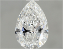 Diamante Natural 0.50 quilates, De pera , Color E, claridad SI2 y certificado GIA
