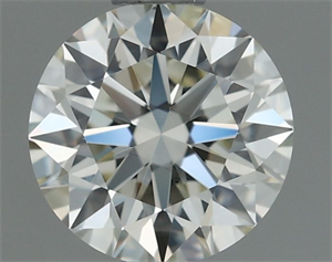 Picture of Natural Diamond 0.73 Carats, Round with Excellent Cut, L Color, VS2 Clarity and Certified by GIA