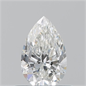Natural Diamond 0.50 Carats, Pear with  Cut, G Color, VVS2 Clarity and Certified by GIA
