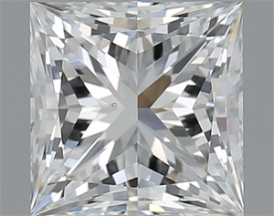 Picture of Natural Diamond 1.21 Carats, Princess with  Cut, H Color, VS2 Clarity and Certified by GIA