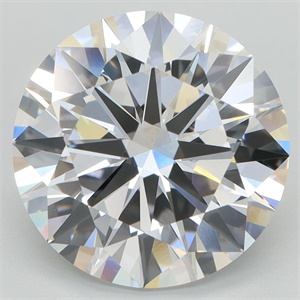 Picture of Lab Grown Diamond 5.75 Carats, Round with Ideal Cut, D Color, VVS2 Clarity and Certified by IGI