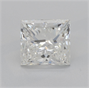 Natural Diamond 2.18 Carats, Princess with  Cut, H Color, SI2 Clarity and Certified by GIA