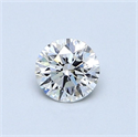 Natural Diamond 0.46 Carats, Round with Very Good Cut, D Color, VS2 Clarity and Certified by GIA