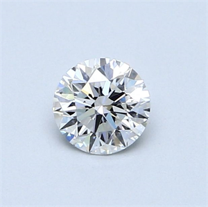 Picture of Natural Diamond 0.46 Carats, Round with Very Good Cut, D Color, VS2 Clarity and Certified by GIA