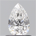 Natural Diamond 0.52 Carats, Pear with  Cut, D Color, VS1 Clarity and Certified by GIA