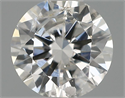 Natural Diamond 0.40 Carats, Round with Excellent Cut, F Color, I1 Clarity and Certified by IGI