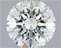 Natural Diamond 0.51 Carats, Round with Excellent Cut, L Color, IF Clarity and Certified by GIA