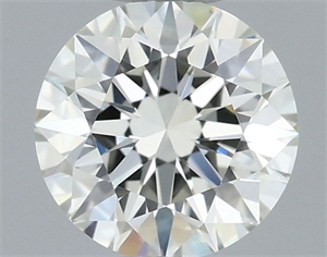 Picture of Natural Diamond 0.51 Carats, Round with Excellent Cut, L Color, IF Clarity and Certified by GIA